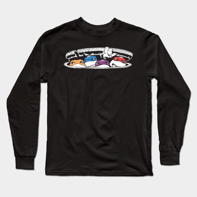 Vintage TMNT Long Sleeve T-Shirt by old_school_designs